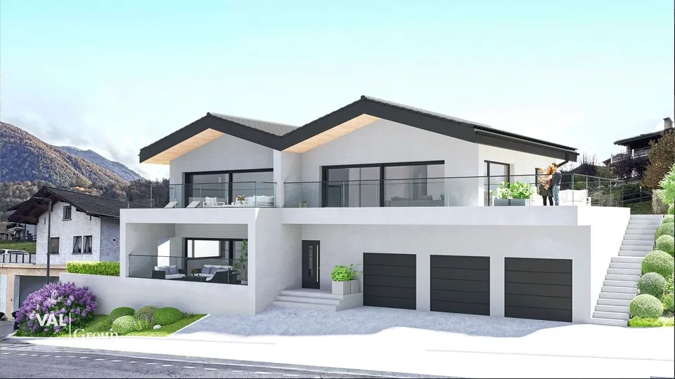 Terrain idéalement situé pour projet de 3 appartements, permis en force