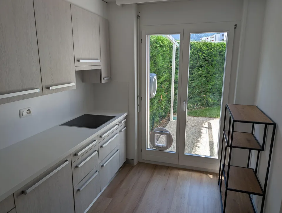 Rare à Sion : 2.5 pièces avec jardin privatif et garage box