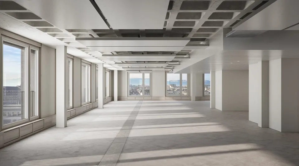 Plateaux d'exception face à la Gare Cornavin ? 388 m², livraison octobre 2026