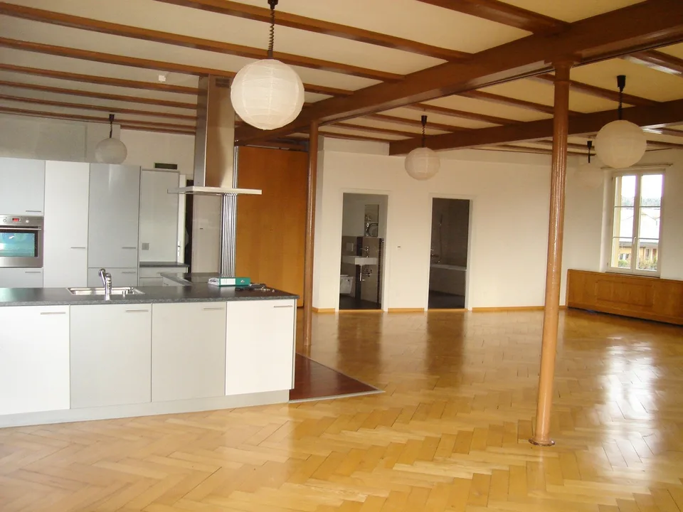 Lichtdurchflutete Loft-Wohnung im ehemaligen Tanzsaal