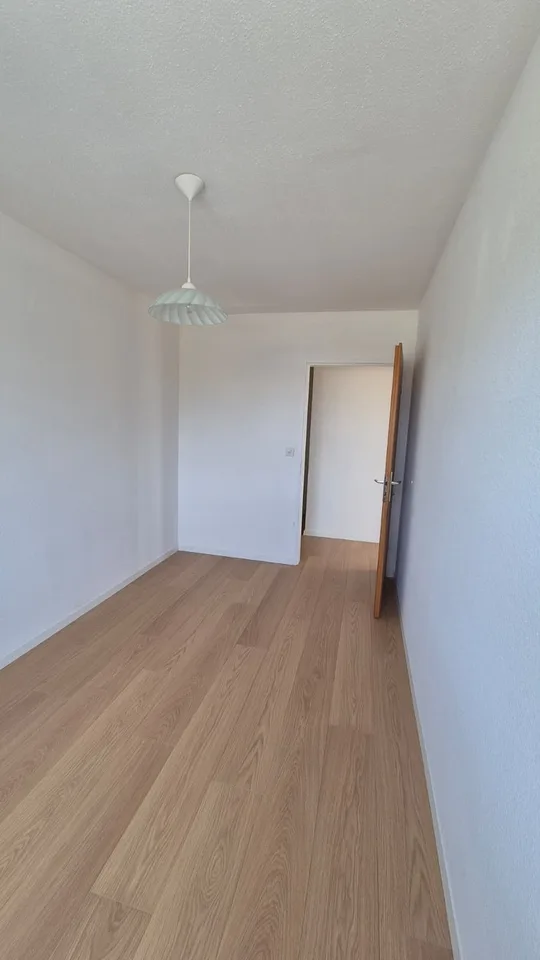 Helle, frisch renovierte 3.5-Zimmer-Wohnung mit Balkon und schöner Aussicht