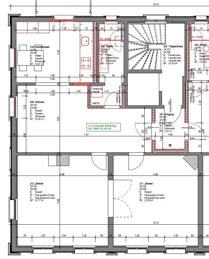 Wohnen in historischen renovierten Haus nahe von St. Gallen