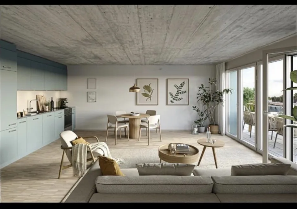 Moderne 2.5-Zimmer-Neubauwohnung im Brahmshof (Siedlung Pilgerbrunnen), Zürich Kreis 3