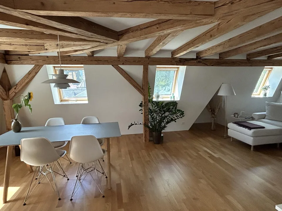 Stilvolle 2,5-Zimmer Dachwohnung mit exklusiver Panorama-Dachterrasse