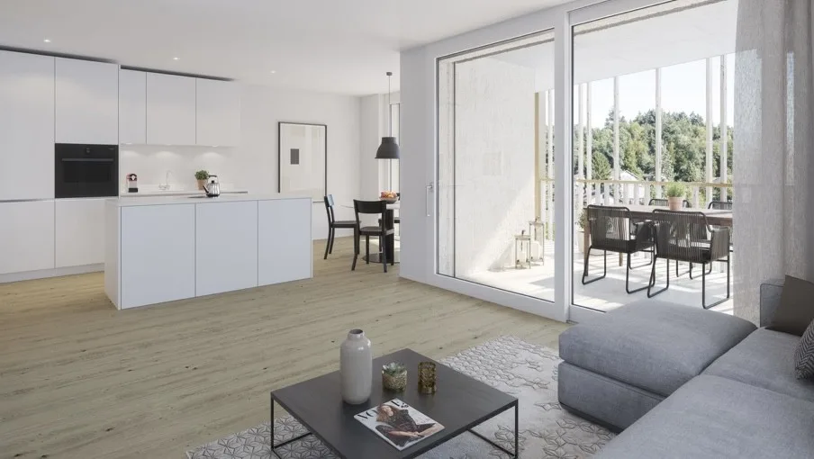 Moderne Attikawohnung im Neubau 2.5- Zimmer