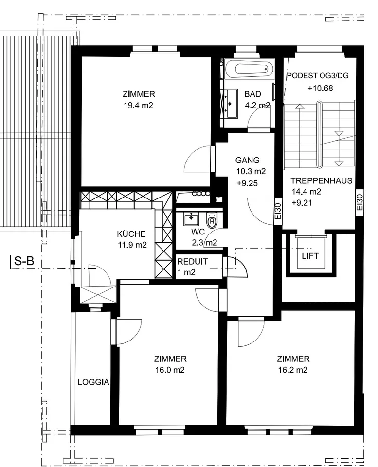 Helle 3.5-Zimmer-Wohnung in Zürich Enge / 3.5 room bright apartment in Zurich Enge