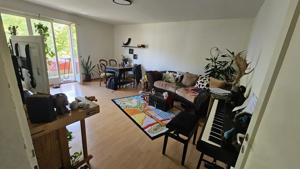 Helle 2-Zimmer-Wohnung mit grossem Balkon und Parkblick im Herzen von Basel