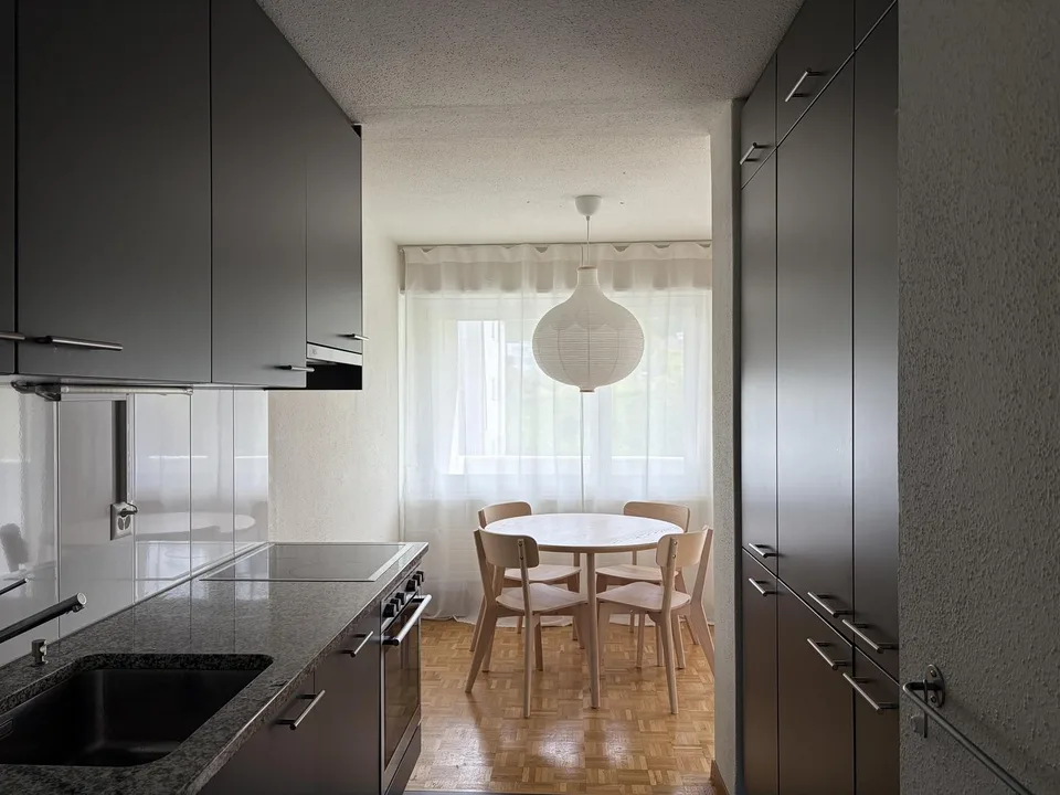 Helle und gemütliche 3.5-Zimmer-Wohnung mit Balkon und Parkplatz in 8804 Au ZH