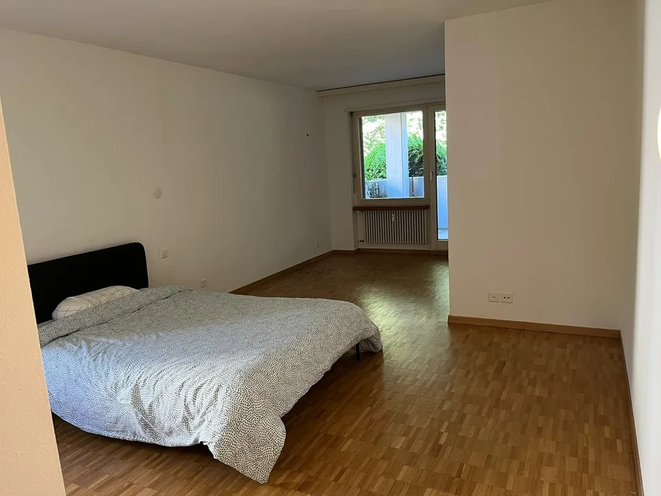 Large Room with Private Bathroom & Balcony in Modern Opfikon Apartment