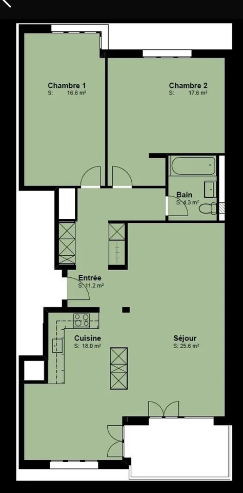 Appartement 3,5 pièces à louer, reprise de bail sur Bulle