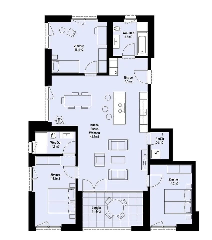 Neubauwohnung mit Raum für Familienglück