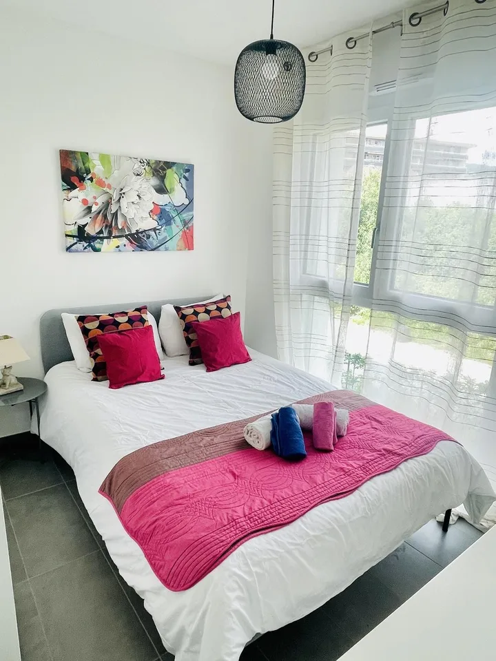 Bel Appartement 1,5P,  à quelques du lac et toutes commodités