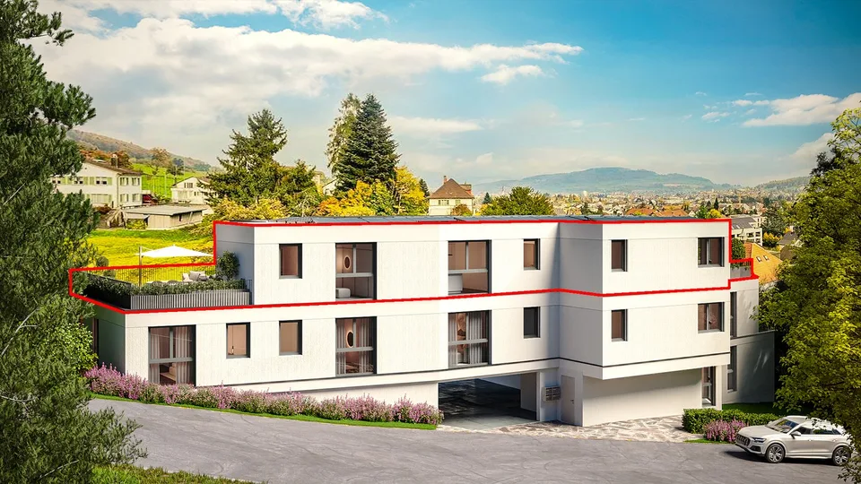 Moderne 5.5-Zimmer-Neubauwohnung im Attikageschoss in Menziken – Foto 2 von 17