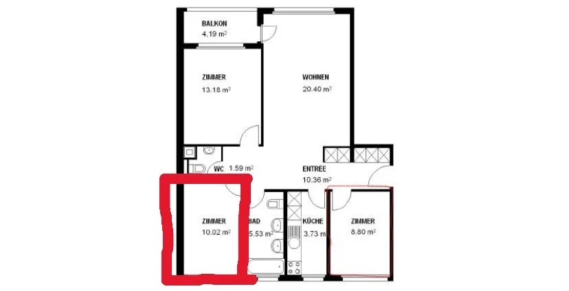 WG-Zimmer in Horw ab September 2026