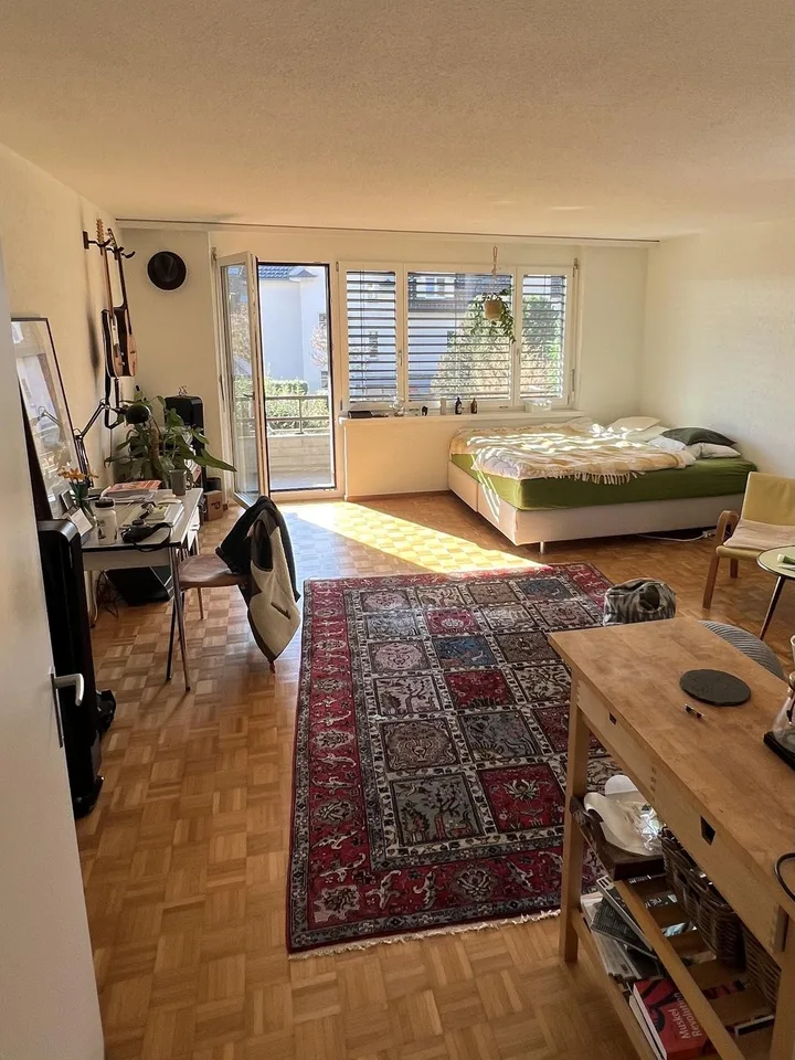Charmante 1.5 Zimmer Wohnung mit Balkon und Bergsicht
