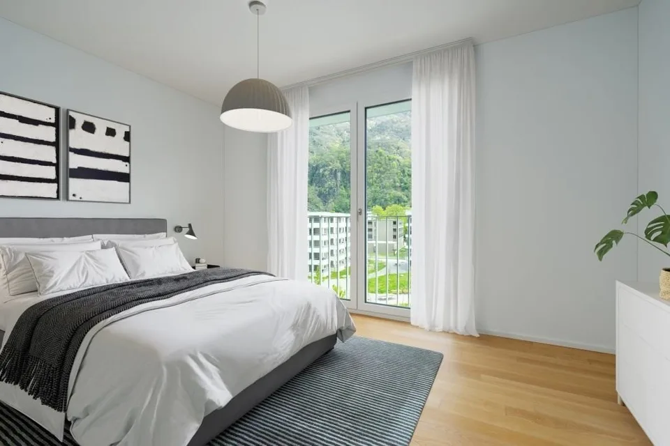 Renting a spacious and modern 3.5-room apartment, surrounded by greenery