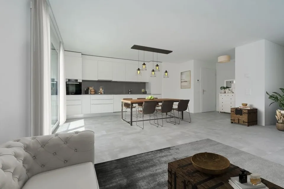 Renting a spacious and modern 3.5-room apartment, surrounded by greenery