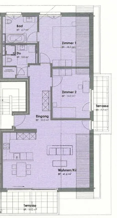 Hochwertige Dachwohnung mit Weitblick