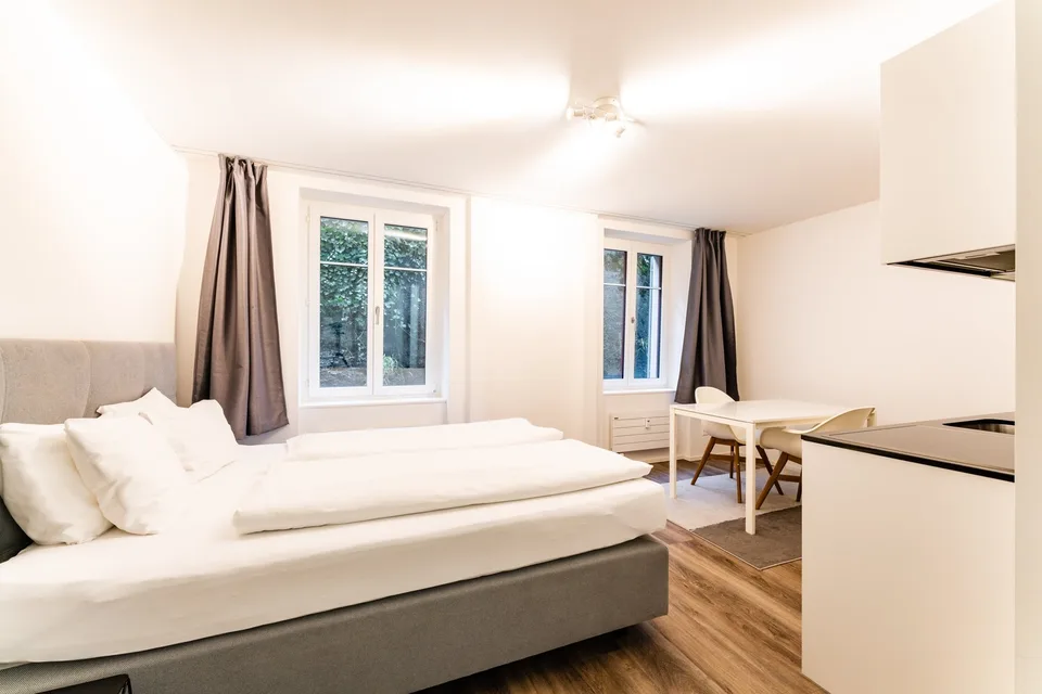Möblierte Wohnung an zentraler und zugleich idyllischer Lage in SG