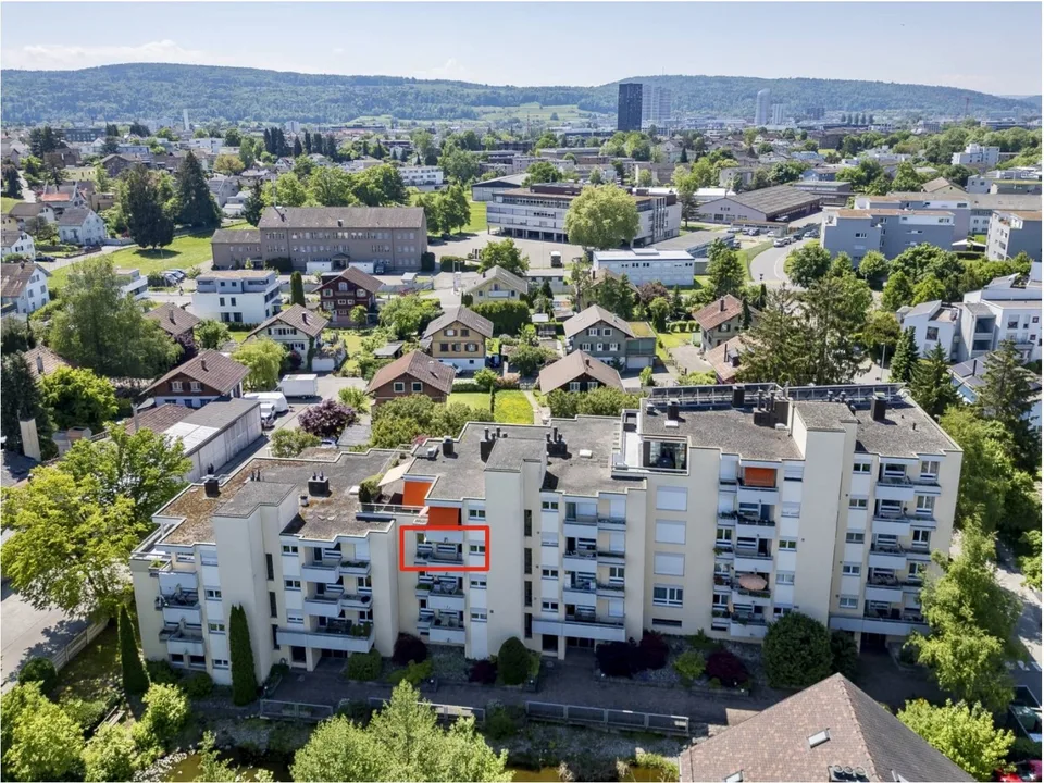 3.5-room apartment | Free indoor pool + sauna + pond | Fully renovated in 2026 | 11 min. to Dübendorf train station