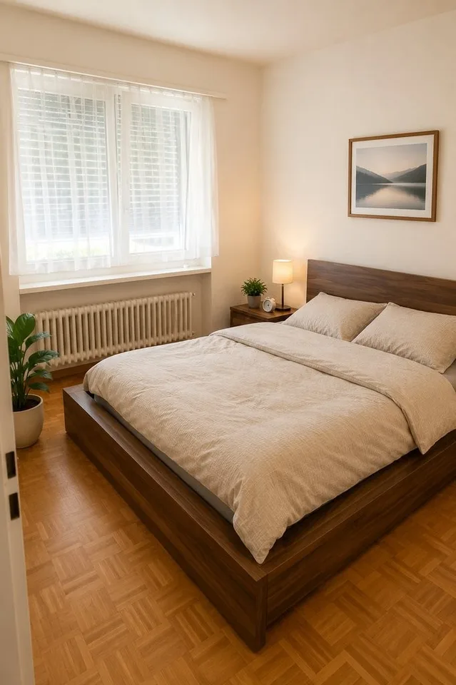 Helle und grosszügige Wohnung mit sonnigem Balkon