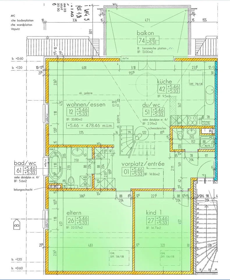 Appartamento duplex di 4,5 locali con giardino invernale – foto 19 di 21