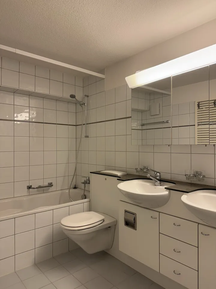 Grosszügige 3-Zimmerwohnung mit Sitzplatz an der Unterortstrasse 14 in Au