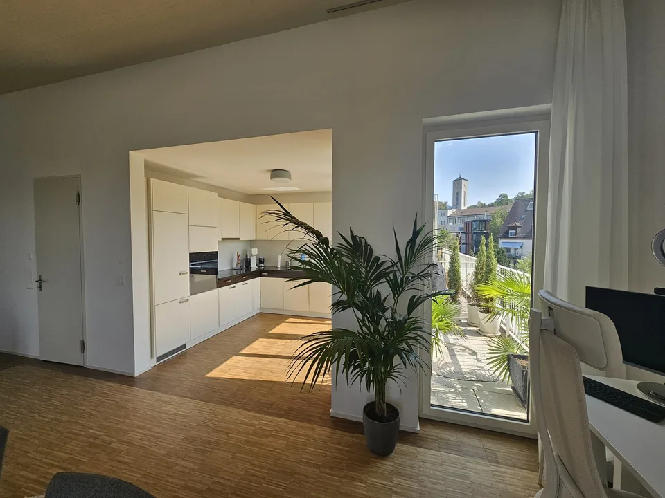 Exklusive 2,5-Zimmer-Attikawohnung mit See- und Alpenblick in Zürich