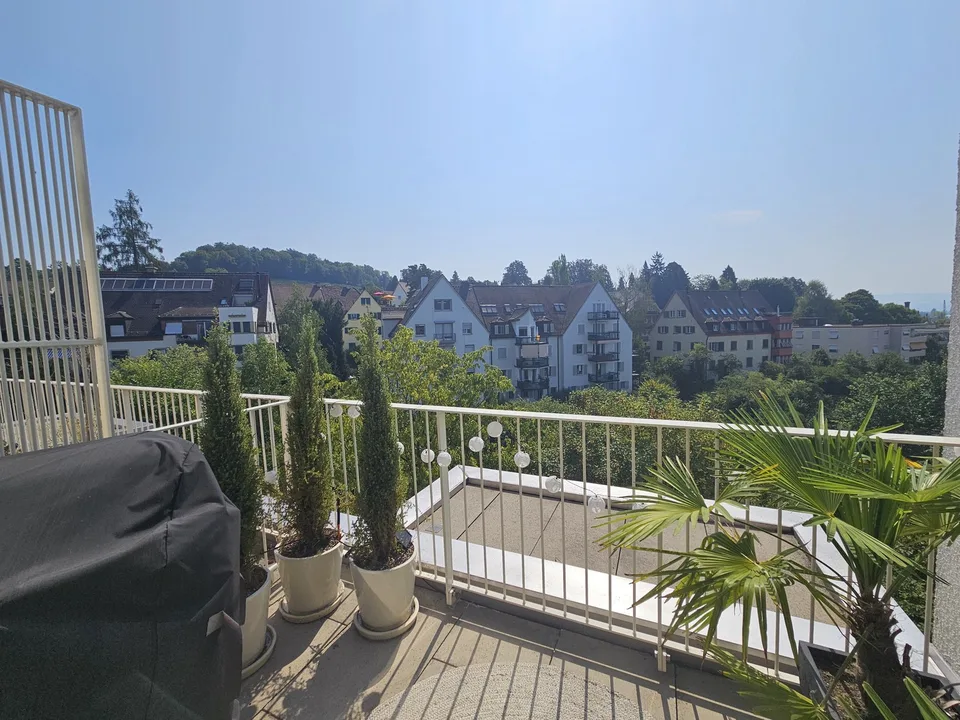 Exklusive 2,5-Zimmer-Attikawohnung mit See- und Alpenblick in Zürich