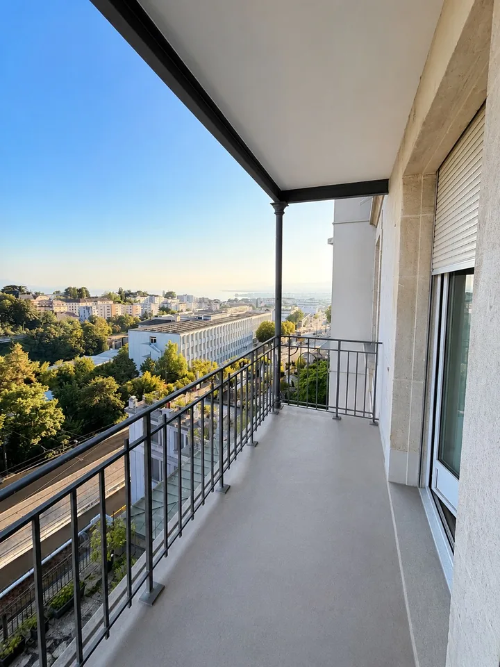 Studio avec balcon et vue sur le lac, Lausanne centre