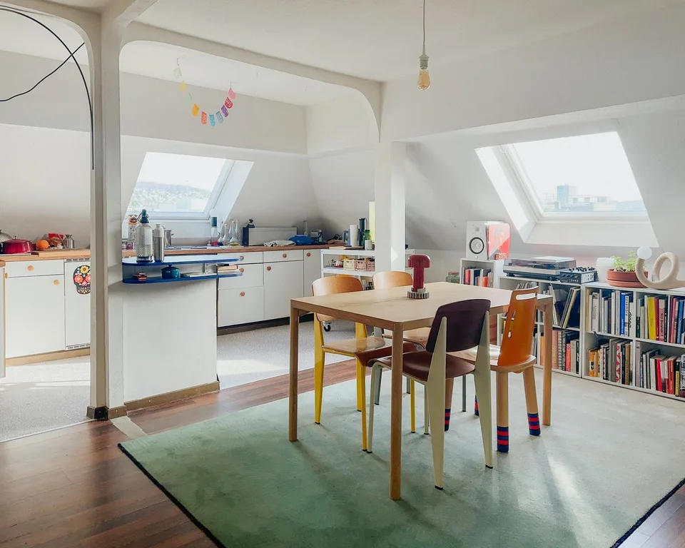 3 rooms apartment in Lochergut with private rooftop