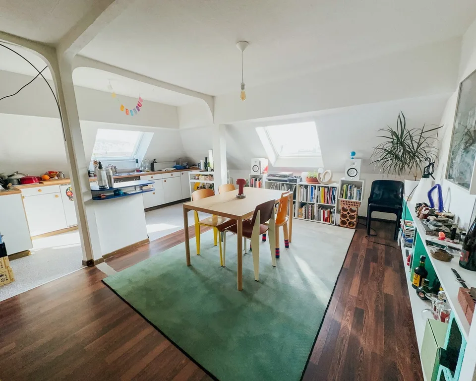 3 rooms apartment in Lochergut with private rooftop