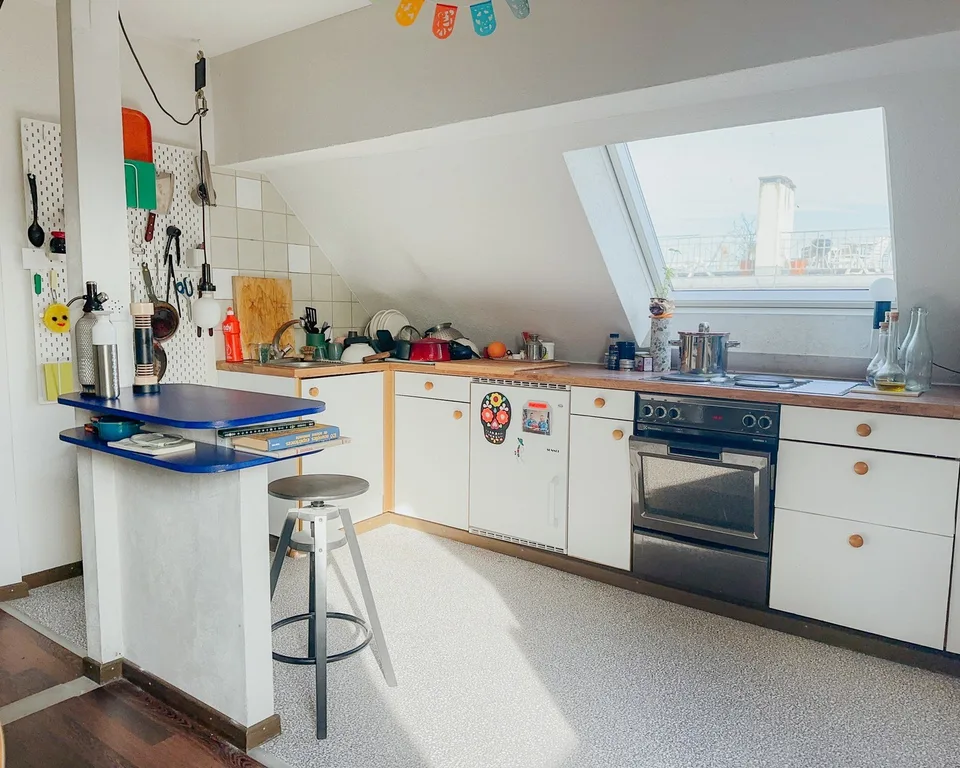 3 rooms apartment in Lochergut with private rooftop