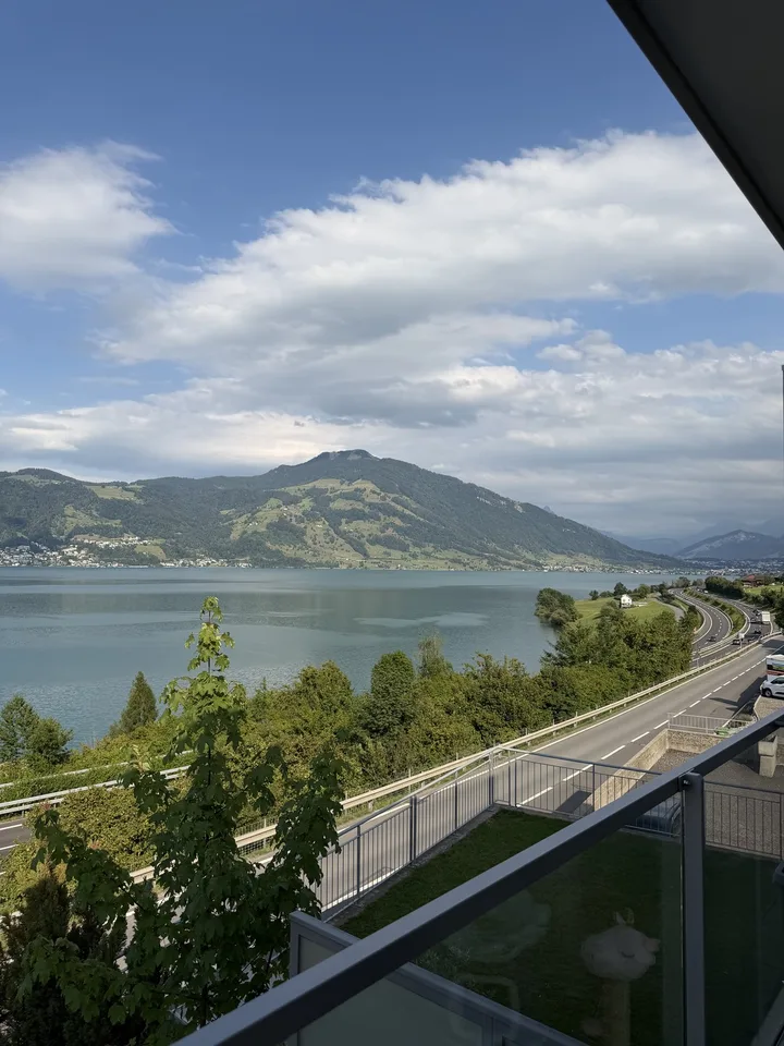 Charmant appartement maisonnette 4.5 pièces avec balcon et vue à Immensee