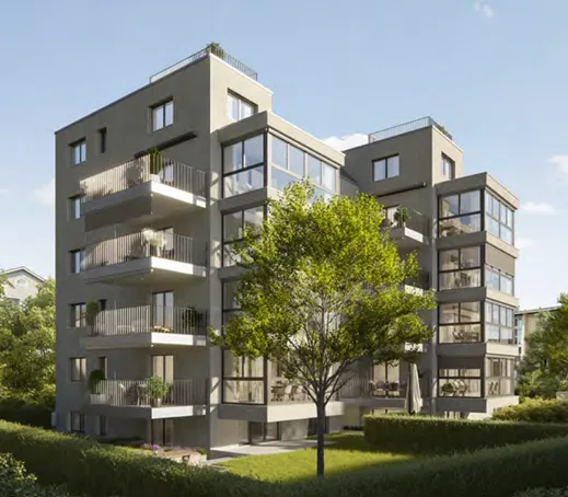 Erstvermietung: Stylische 2.5-Zimmer-Gartenwohnung im HIGH FIVE (Glattbrugg)