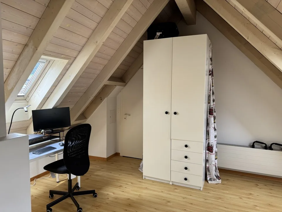 Furnished room with private bathroom in a shared flat