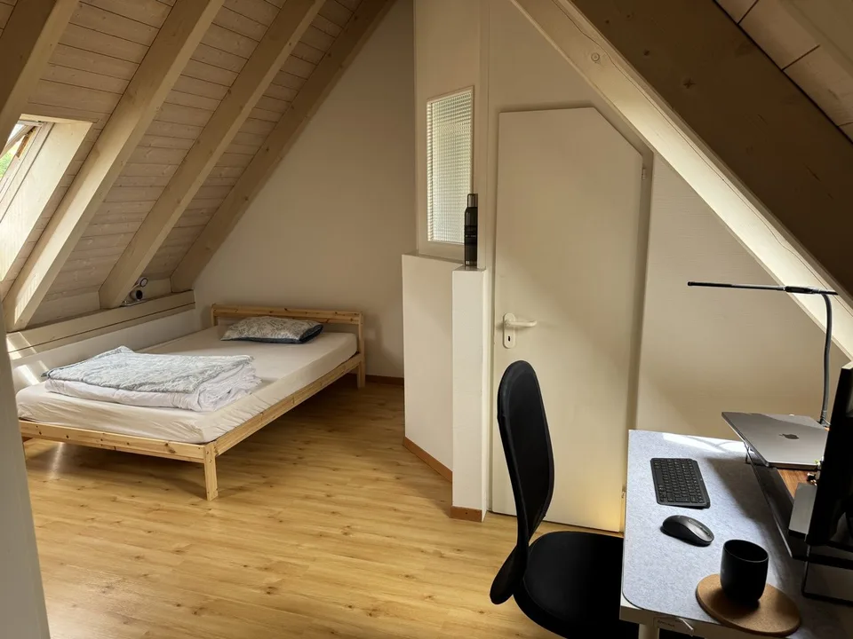 Furnished room with private bathroom in a shared flat