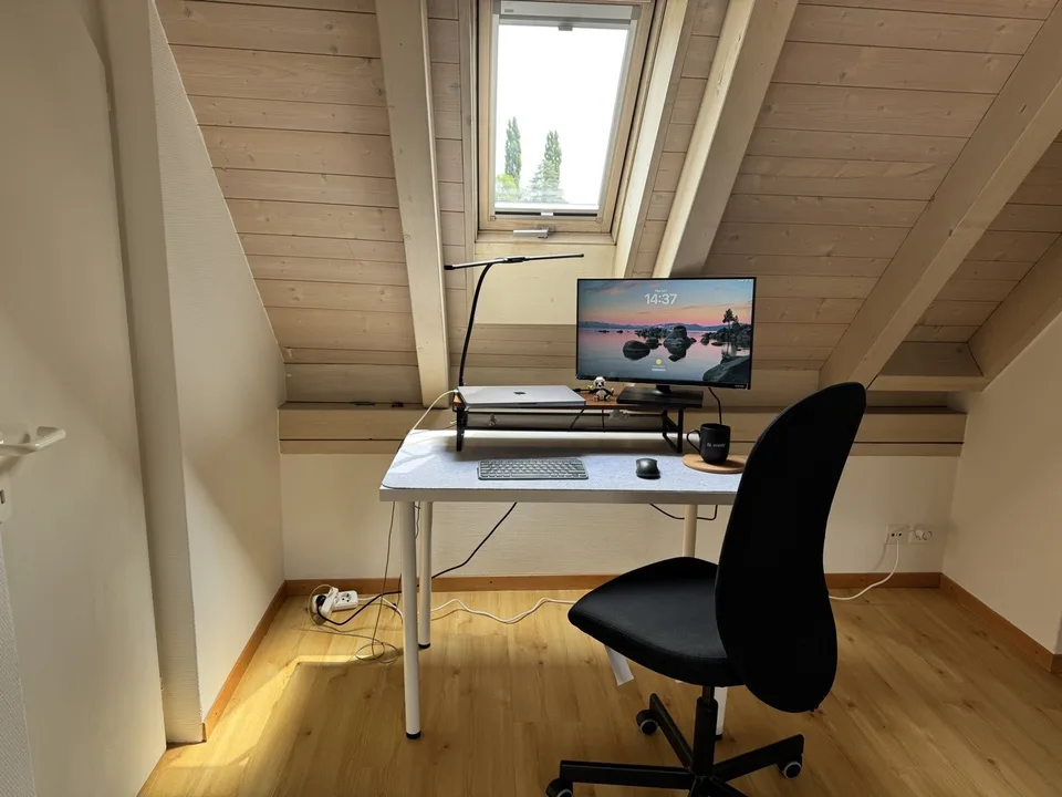 Furnished room with private bathroom in a shared flat