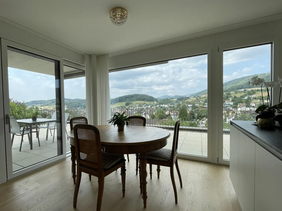 Traumhafte 3.5-Zimmer Terrassenwohnung (möbliert, befristet für 6 Monate)