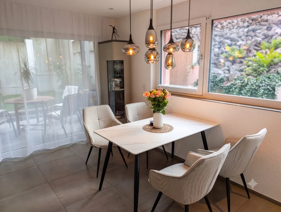 Möbliertes Schmuckstück: Exklusive 2.5-Zimmer-Souterrainwohnung mit Terrasse und Privatgartenteil
