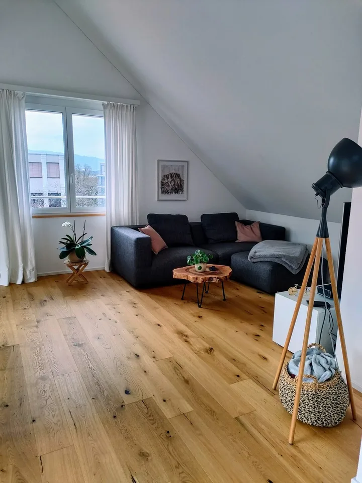Helle 2.5 Zi Dachwohnung im Zentrum von Schlieren