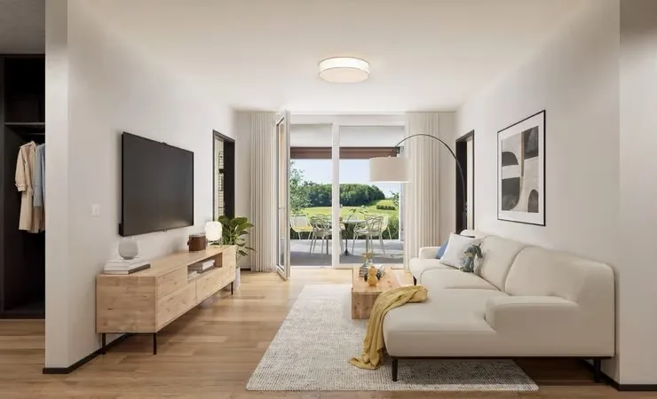 3 1/2 Wohnung mit Balkon und Loggia