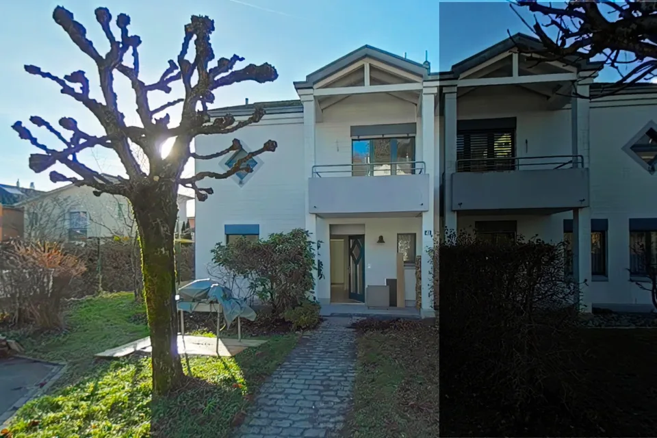 Charmantes, frisch renoviertes 5,5-Zimmer-Doppeleinfamilienhaus mit grossem Garten
