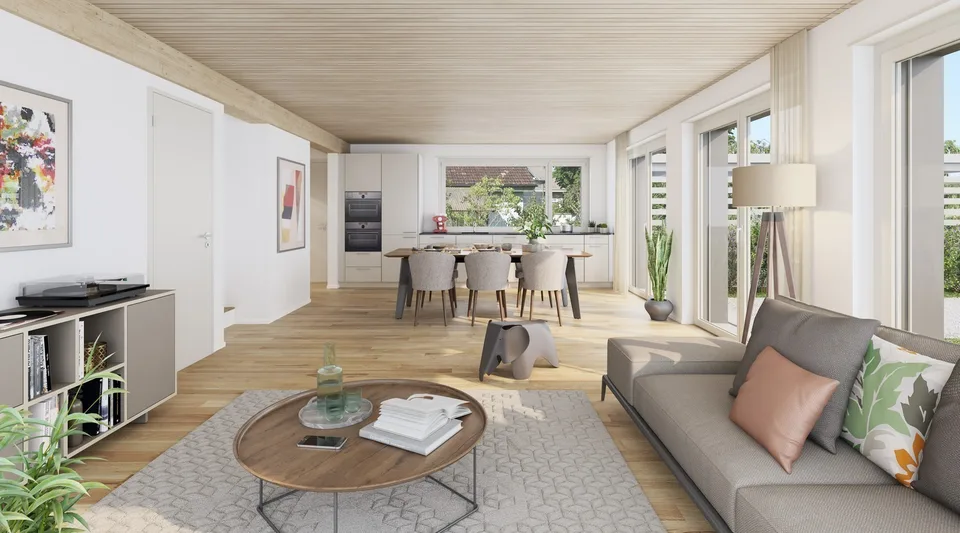 Attraktiver Neubau in Volketswil: 3.5-Zimmer-Hausteil mit privatem Garten