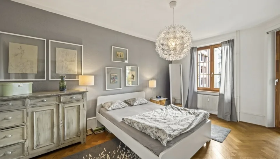 Charmante möblierte 3.5-Zi-Altbauwohnung in 4055 Basel – All-inclusive