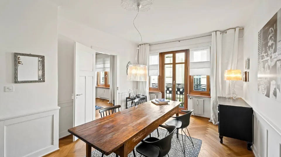 Charmante möblierte 3.5-Zi-Altbauwohnung in 4055 Basel – All-inclusive