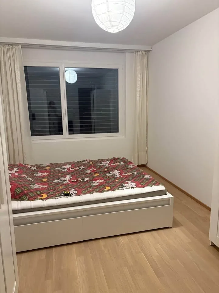 FR: Chambre spacieuse+Salle bain privée à louer dans appartement (81mq) neuf de standing – Nyon, quartier Petite Prairie.  ENG: Spacious Room+private toilet for Rent in Premium New Apartment (81mq)