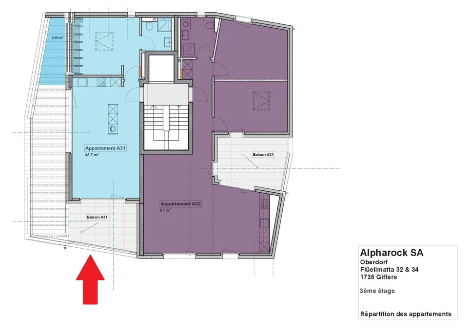Charmant appartement de 2 pièces à louer à la campagne