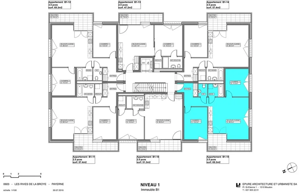 Bel appartement de 3.5 pièces idéal pour couple