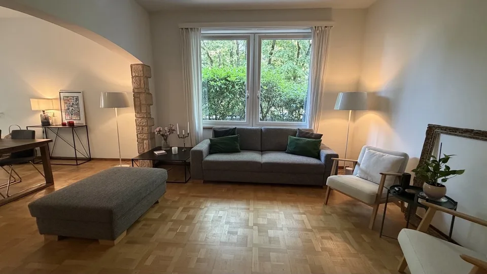 Prächtiges 4.5-Zimmer-Wohnung mit Terrasse und eigenem Garten, Champel-Viertel